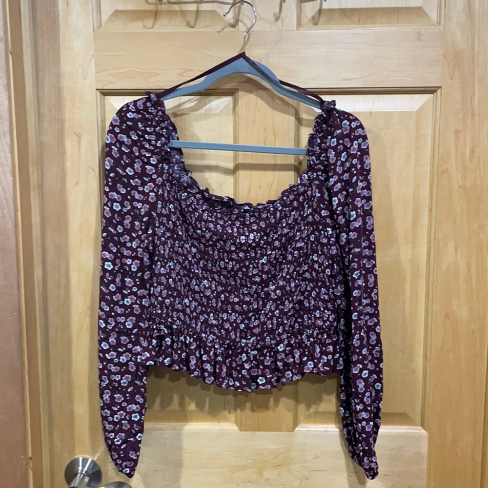 Floral Wild Fable long sleeved shirt size L